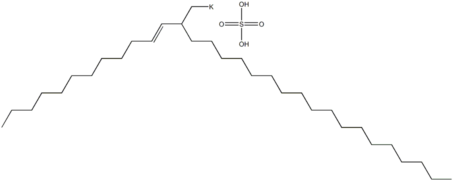 Sulfuric acid 2-(1-dodecenyl)icosyl=potassium ester salt Struktur