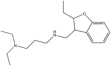 N'-[(2,3-Dihydro-2-ethylbenzofuran-3-yl)methyl]-N,N-diethyl-1,3-propanediamine Struktur