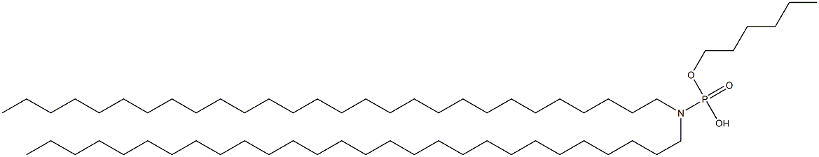 N,N-Dioctacosylamidophosphoric acid hydrogen hexyl ester Struktur