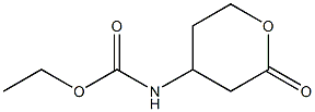 N-[(2-Oxotetrahydro-2H-pyran)-4-yl]carbamic acid ethyl ester Struktur