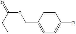 Propionic acid (4-chlorobenzyl) ester Struktur