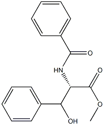 N-Benzoyl-3-phenyl-L-serine methyl ester Struktur