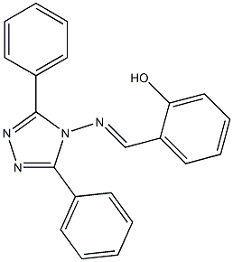 4-[[(2-Hydroxyphenyl)methylene]amino]-3,5-diphenyl-4H-1,2,4-triazole Struktur