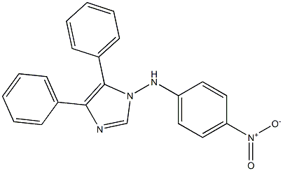 1-(p-Nitrophenylamino)-4,5-diphenyl-1H-imidazole Struktur