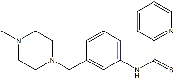 N-[3-(4-Methyl-1-piperazinylmethyl)phenyl]pyridine-2-carbothioamide Struktur