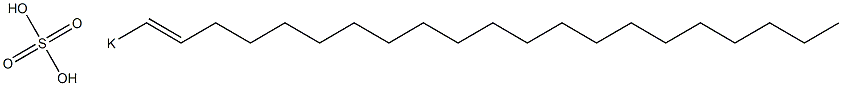 Sulfuric acid 1-henicosenyl=potassium salt Struktur