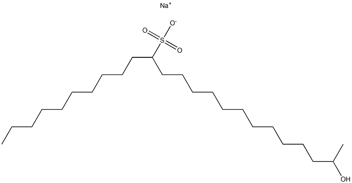 23-Hydroxytetracosane-11-sulfonic acid sodium salt Struktur