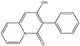 2-Hydroxy-3-phenyl-4H-quinolizin-4-one Struktur