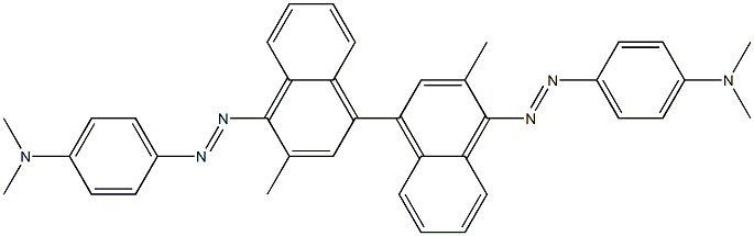 4,4'-Bis(4-dimethylaminophenylazo)-3,3'-dimethyldinaphthyl Struktur