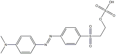 Sulfuric acid 2-[[4-[[4-(dimethylamino)phenyl]azo]phenyl]sulfonyl]ethyl ester Struktur