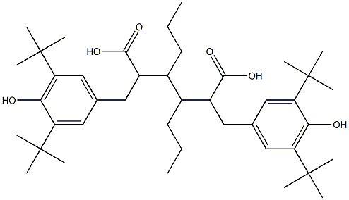 Bis[3-(3,5-di-tert-butyl-4-hydroxyphenyl)propionic acid]4,5-octanediyl ester Struktur