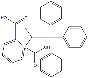 (-)-Phthalic acid hydrogen 1-[(S)-2,2,2-triphenyl-1-methylethyl] ester Struktur