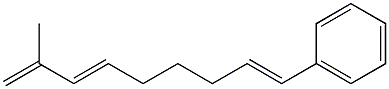 (3E,8E)-2-Methyl-9-phenyl-1,3,8-nonatriene Struktur