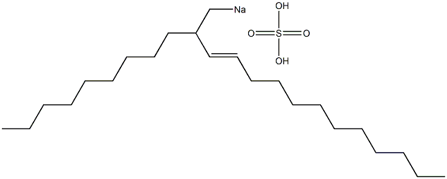 Sulfuric acid 2-nonyl-3-tetradecenyl=sodium ester salt Struktur