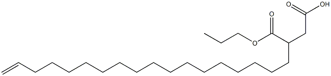 3-(17-Octadecenyl)succinic acid 1-hydrogen 4-propyl ester Struktur