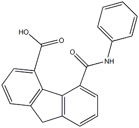 5-[(Phenylamino)carbonyl]-9H-fluorene-4-carboxylic acid Struktur