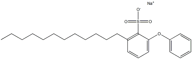 2-Phenoxy-6-dodecylbenzenesulfonic acid sodium salt Struktur