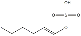 Sulfuric acid hydrogen 1-hexenyl ester Struktur