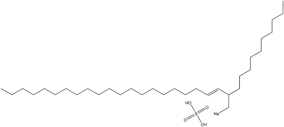 Sulfuric acid 2-decyl-3-tricosenyl=sodium ester salt Struktur