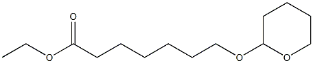 7-[(Tetrahydro-2H-pyran)-2-yloxy]heptanoic acid ethyl ester Struktur