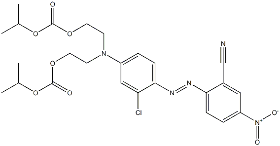 4-Nitro-2'-chloro-4'-[N,N-bis(2-isopropyloxycarbonyloxyethyl)amino]azobenzene-2-carbonitrile Struktur