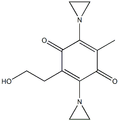 2,5-Bis(1-aziridinyl)-3-methyl-6-(2-hydroxyethyl)-1,4-benzoquinone Struktur