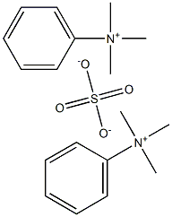 Sulfuric acid bis(trimethylphenylammonium) salt Struktur