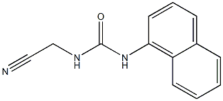 1-Cyanomethyl-3-(1-naphtyl)urea Struktur