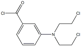 3-[Bis(2-chloroethyl)amino]benzoyl chloride Struktur