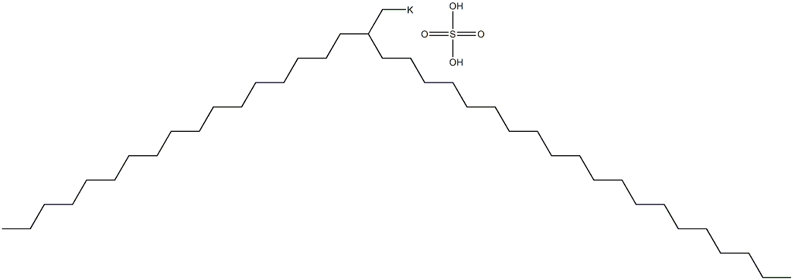 Sulfuric acid 2-heptadecyldocosyl=potassium salt Struktur