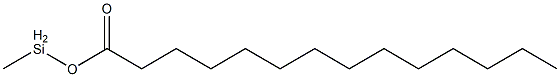 Myristic acid methylsilyl ester Struktur