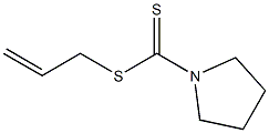 Pyrrolidine-1-dithiocarboxylic acid allyl ester Struktur