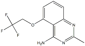 5-(2,2,2-Trifluoroethoxy)-2-methylquinazolin-4-amine Struktur