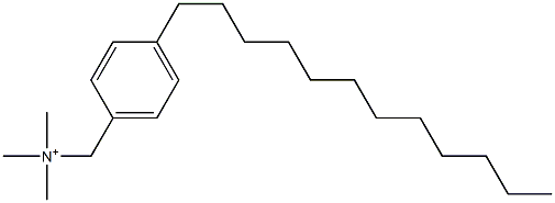 N-(4-Dodecylbenzyl)trimethylaminium Struktur