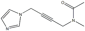 N-Methyl-N-[4-(1H-imidazol-1-yl)-2-butynyl]acetamide Struktur