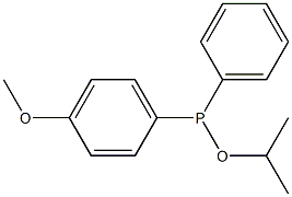 (4-Methoxyphenyl)phenylphosphinous acid isopropyl ester Struktur