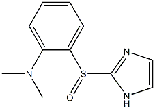 2-[[2-[Dimethylamino]phenyl]sulfinyl]-1H-imidazole Struktur