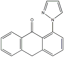 1-(1H-Pyrazol-1-yl)anthrone Struktur