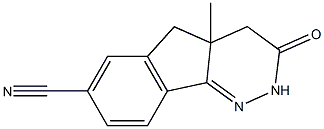 7-Cyano-4,4a-dihydro-4a-methyl-5H-indeno[1,2-c]pyridazin-3(2H)-one Struktur