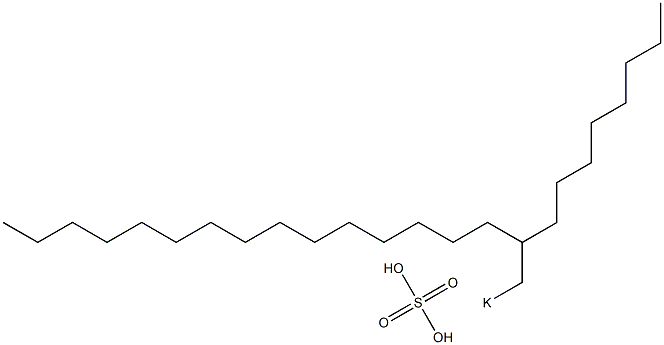 Sulfuric acid 2-octylheptadecyl=potassium salt Struktur