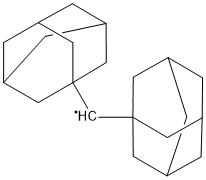 Bis(adamantan-1-yl)methyl radical Struktur