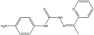 1-[1-(2-Pyridinyl)ethylidene]-4-(4-aminophenyl)thiosemicarbazide Struktur