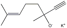 Potassium 3,7-dimethyl-6-octen-1-yne-3-olate Struktur