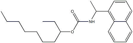 N-[1-(1-Naphtyl)ethyl]carbamic acid (1-ethyloctyl) ester Struktur