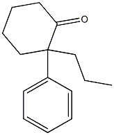 2-Phenyl-2-propylcyclohexanone Struktur