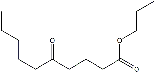 5-Oxodecanoic acid propyl ester Struktur