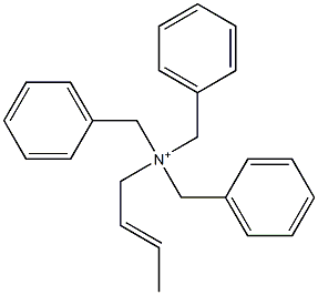 (2-Butenyl)tribenzylaminium Struktur