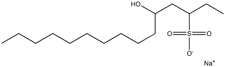 5-Hydroxypentadecane-3-sulfonic acid sodium salt Struktur