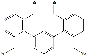 2,2'',6,6''-Tetrakis(bromomethyl)-1,1':3',1''-terbenzene Struktur