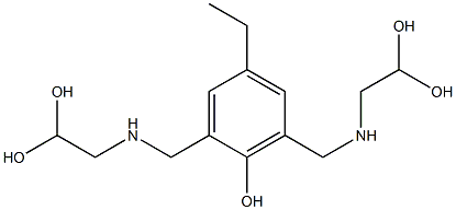 2,6-Bis[[(2,2-dihydroxyethyl)amino]methyl]-4-ethylphenol Struktur